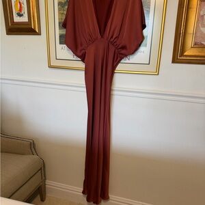 BHLDN Rust Maxi Dress